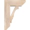 Ekena Millwork Balboa Slat Smooth Bracket w/ Offset Brace, Douglas Fir, 7 1/2"W x 20"D x 28"H BKT0806X20X28BOA06SDF - alternate 3